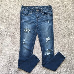 American Eagle Distressed Jeans Vintage Size 4